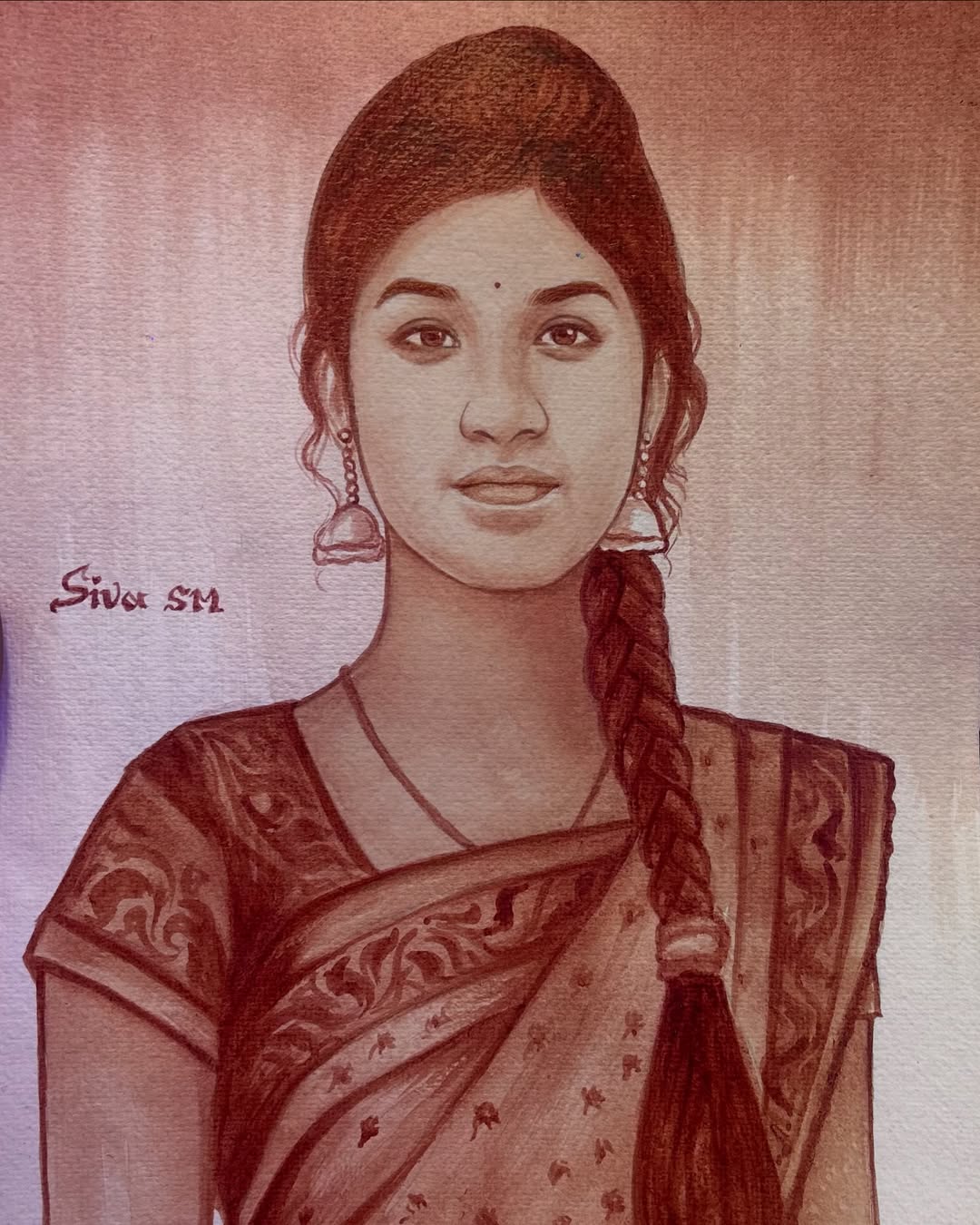 Blood art close-up during an in-progress tattoo session